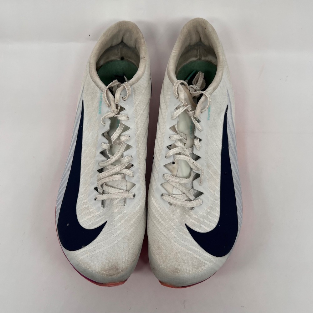 Nike Air Zoom Maxfly 2 shoes Pink Navy Track Spikes FD8395-100 Mens 6.5 Womens 8 - Picture 3 of 8